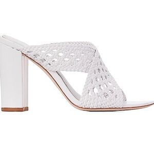 Paige Noel Woven Leather Mules